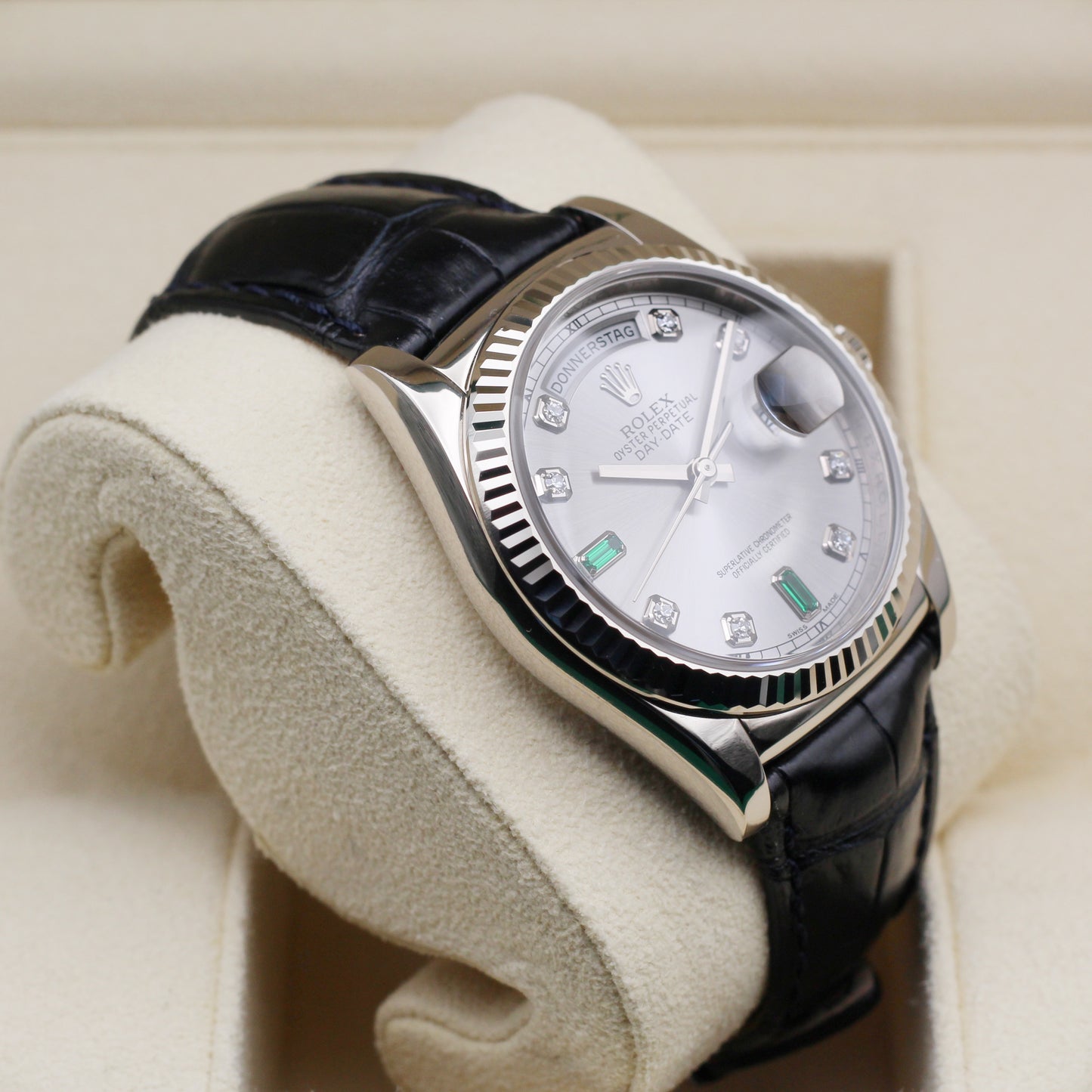 Rolex Day-Date 36 - 118139 - Factory Emerald Dial